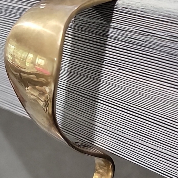 Vintage Brass Santa Mantle Stocking Hook - Picture 9 of 9